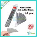 Anti Cutter Blade Quality Snap off Blade 9 mm or 18 mm. 
