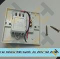 Fan Dimmer With Switch AC 250V 10A 200W Heavy Duty Brass Contact Wall Mount Switch Box IPS Loading For Electrical Devices LED Light Dimmer Fan Regulator. 
