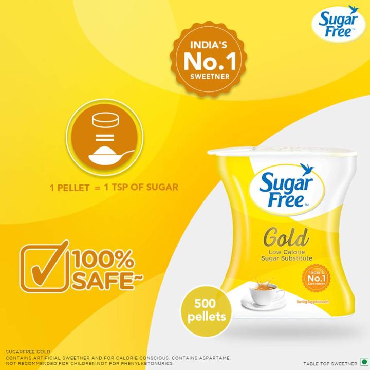 Sugar Free Gold Low Calorie Sugar Substitute Sweetener Tablets 500 pcs