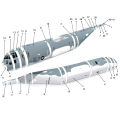 NIC YCG Buytra AC130 Ghost Aerial Gunship Aircraft Paper Model Military Fighter Paper Model.