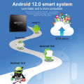 M8 Pro Mini Game Box Dual System 64G with 11000 Retro Video Game Wireless Controller Android 12.1 TV Box. 