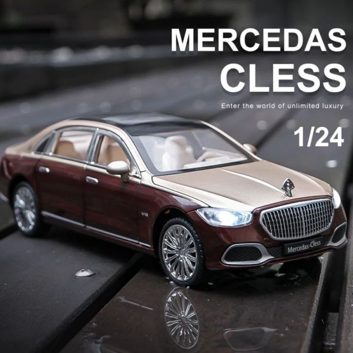 1 24 Mercedes Maybach S680 Diecast Alloy Car Luxurious Simulation Toy Vehicles Metal Car 6 Doors Open Model Car Sound Light Toys For Gift Daraz .bd