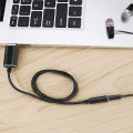 USB to 3.5mm Jack Audio Adapter with 3.5mm Headphone and Microphone Jack for Windows, for , for , for PC/Laptops. 