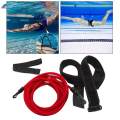 Premium Swim Training Belts Bungee , Stationary Swimming Belt for Adults Kids Children Swim Red 10mm.