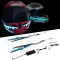 2 In 1 Motorcycle Helmet Light Bar Shark Style Strip LED Night Warning Signal Light Strip Cold Waterproof Sticker Helmet Accessorie. 