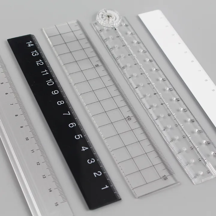 MUJI%20stationery%20black%20and%20white%20ruler%2015CM%20double-sided%20scale%20mini%20portable%20student%20aluminum%20ruler%20grid%20ruler%20-%20Image%203