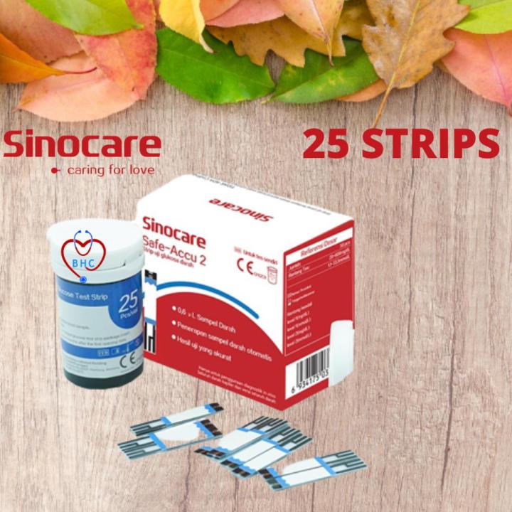 Sinocare Safe-Accu 2 Test Strips 25 PCS 1 Vial