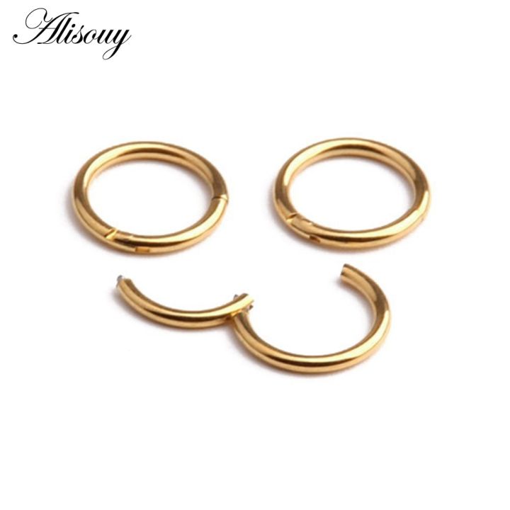 Alisouy%201PC%20Steel%20Tiny%20Nostril%20Segment%20Septo%20Nose%20Rings%20Captive%20Ear%20Nose%20Hoop%20Piercings%20Clip%20on%20Helix%20Rings%20Body%20Jewelry%207%20Color%20-%20Image%204