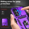 Armor Case For Samsung Galaxy A55 A35 A25 A15 A05S A05 A54 A34 A24 A14 5G Slide Camera LensProtection Magnetic Ring Holder Cover.
