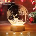 New Cute Snow Deer 3D LED Night Lights Neon Sign Lamp LED Desk Lamp Night Light Table Lamp. 