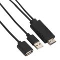 USB Female to HDMI Male HDTV Adapter Cable for iPhone 7/7plus/6s. 