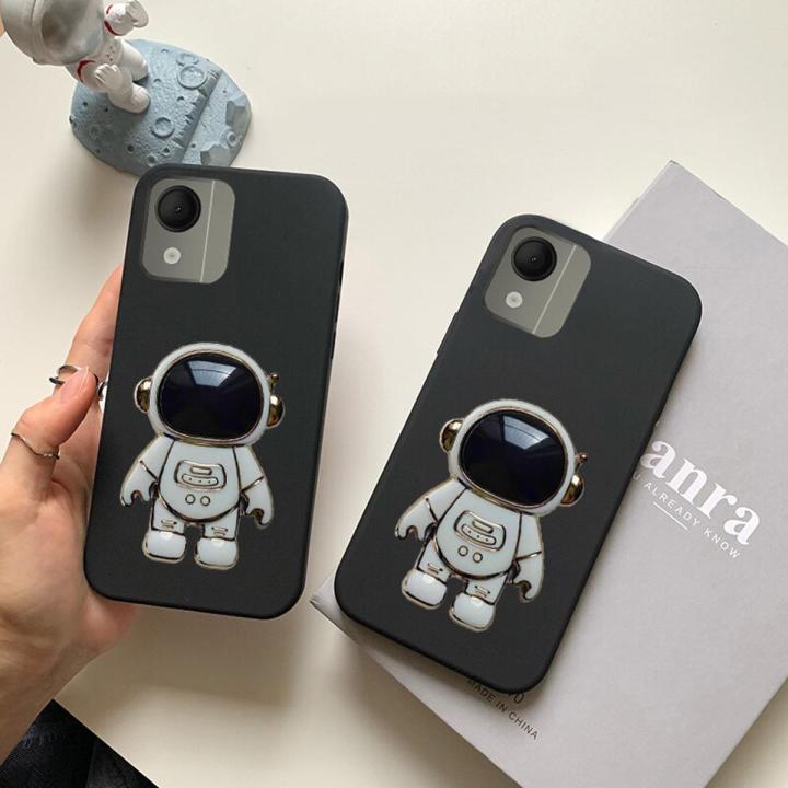 New Phone Case For Nokia C110 Cover Astronaut Bracket Smooth Soft Silicone Anti Collision for Nokia C110 Case