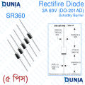 SR360 Rectifier Diode 3A 60V DO-201AD SR-360 Schottky Barrier.