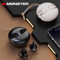 Original Monster XKT21 Wireless Bluetooth 5.3 Earphones Sports Earclip Stereo Call Headphones with Mic Long standby 22H Earbuds. 