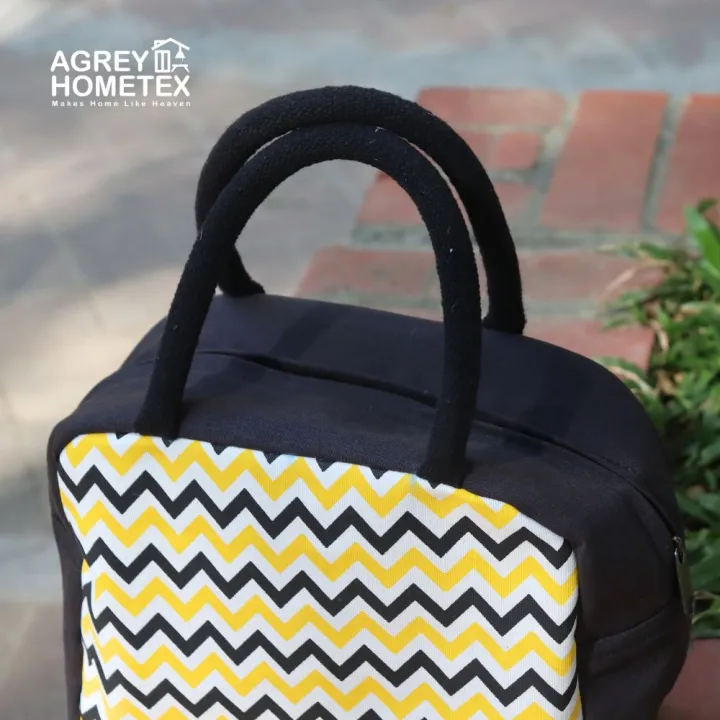 Lunch%20Carry%20Bag,%20Cotton%20Fabric,%20Yellow%20&%20Black,%20(9.5%E2%80%B3x7.5%E2%80%B3x5%E2%80%B3)%20-%20Image%206