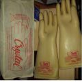 33 KV Electrical Insulated Rubber Seamless Hand Gloves. 