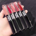 kakashow double head lip gloss velvet matte water glow mirror pouty lip white color student party cheap lipstick. 
