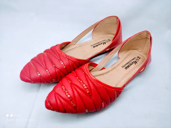 Premium%20Quality%20Soft%20Leather%20Half%20flat%20Full%20nagra%20Shoes%20Sandal%20For%20Women,%20less%20price%20nagra%20-%20Image%202