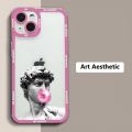 Great Art Aesthetic David Mona Lisa Case For Xiaomi Redmi Note 12 11 11S 10S 10 9 Pro Mi 13 12 Lite Poco F5 X5 X3 Pro Soft Cover. 