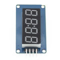TM1637 4 Bits Digital LED Display Module For Arduino 7 Segment 0.36 Inch Clock RED Anode Tube Four Serial Driver Board Pack. 