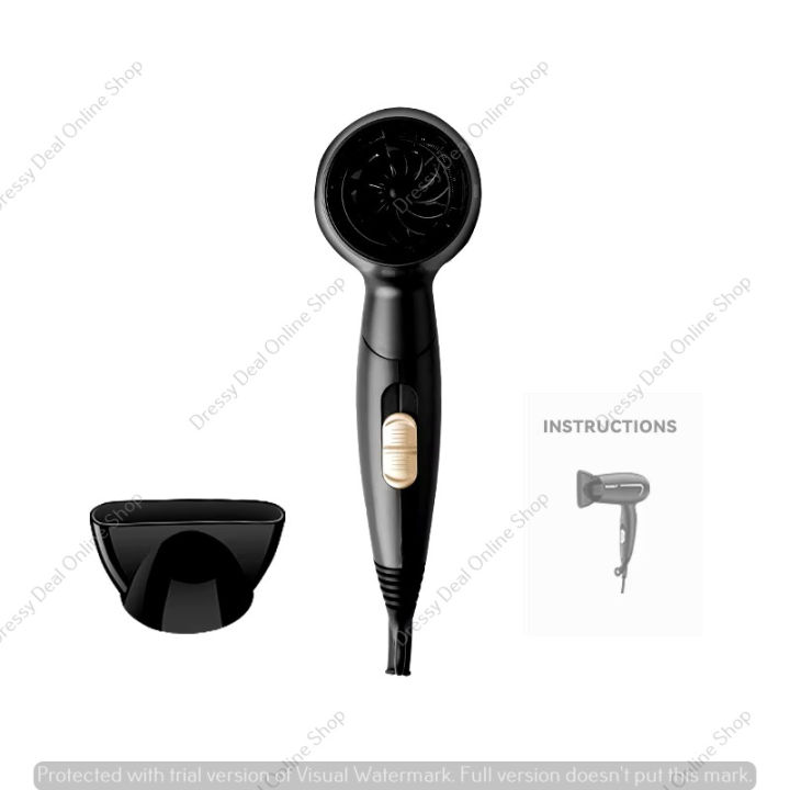 Kemei%20KM-6834%20High%20Quality%20ABS%20Material%20Foldable%20Travel%20Portable%20Salon%20Professional%20Hair%20Dryer%201000W%20-%20Image%202