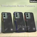 Phone case For Vivo Y17S Back cover Transparent Soft Edge Matte Silicone Frame Hard Clear Protecive Back Cover For Vivo Y17S cover cases.
