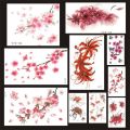 Tattoo sticker Giant flower totem waist and stomach to cover scars stretch marks large picture waterproof long-lasting female.