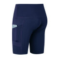 Women Quick Dry Yoga Shorts Compression Workout Tights Gym Training Fitness Sport Shorts Side Pockets Tummy Control Running Leggings.