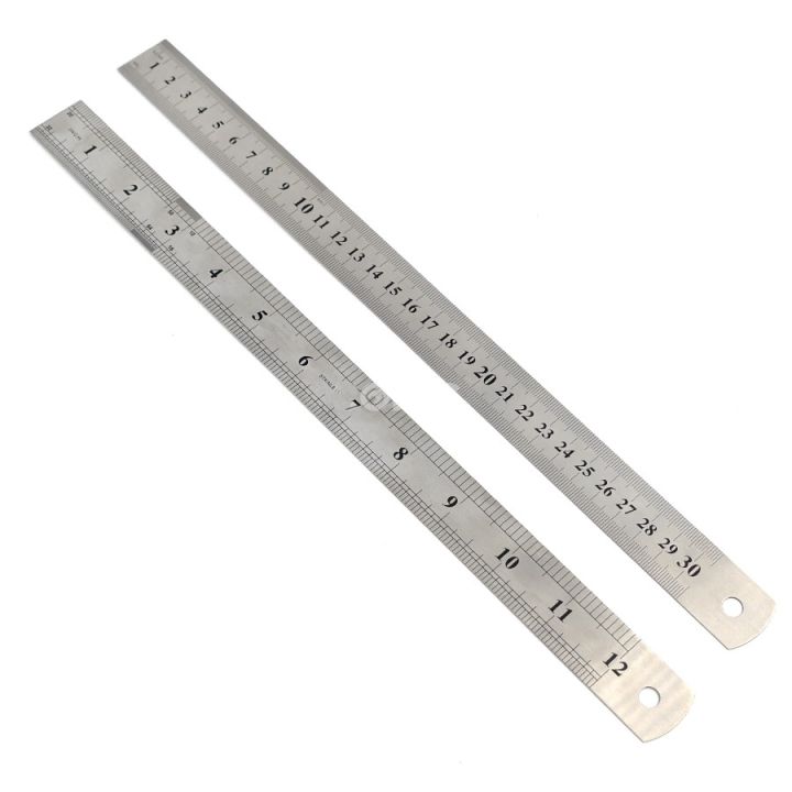 Stainless%20Steel%20Measuring%20Ruler%2012%20inches/30%20cm%20(Scale)%201pcs%20-%20Image%202