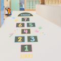 Digital Jump Lattice children's wall stickers, games, preschool education floor stickers, children's rooms, kindergarten floor decoration floor stickers.