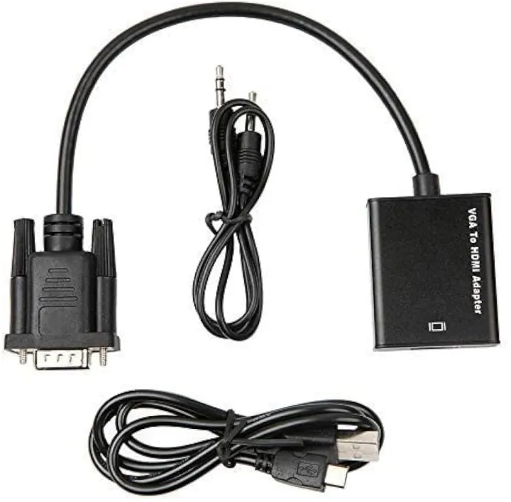 VGA%20to%20HDMI%20Connectors%20Output%201080P%20HD%20+Audio%20TV%20AV%20Video%20Cable%20Converter%20Adapter%20-%20Image%202