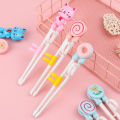 WOUNDED Cute Practice Chopstick Children Correct Usage Chopsticks Eating Training Cartoon Learn Chopsticks.