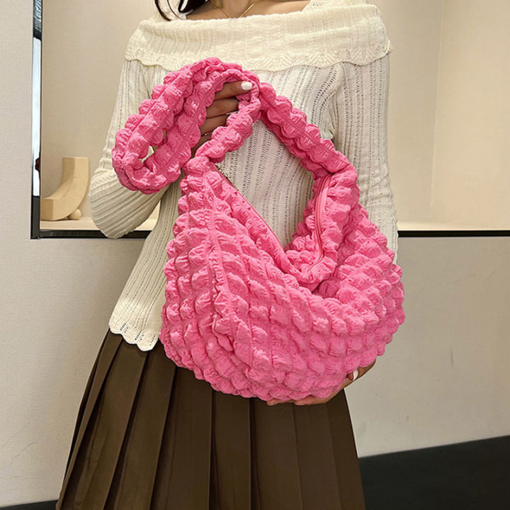 %E3%80%90Worldwide%20Delivery%E3%80%91%20Large%20Capacity%20Shoulder%20Bag%20Embroidered%20Plaid%20Quilted%20Crossbody%20Bag%20Underarm%20Bag%20Tote%20Bag%20Pleated%20Bubbles%20Handbag%20-%20Image%207