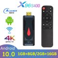TV Stick X96 S400 Allwinner H313 Android 10.0 Smart TV Box for Moving 4K 2.4G WiFi Media Streaming Player Set Top Box X96S400.
