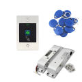 Waterproof Biometric Metal Fingerprint Access Control System RFID Reader optional for Power Supply Electric Magnetic door Lock. 