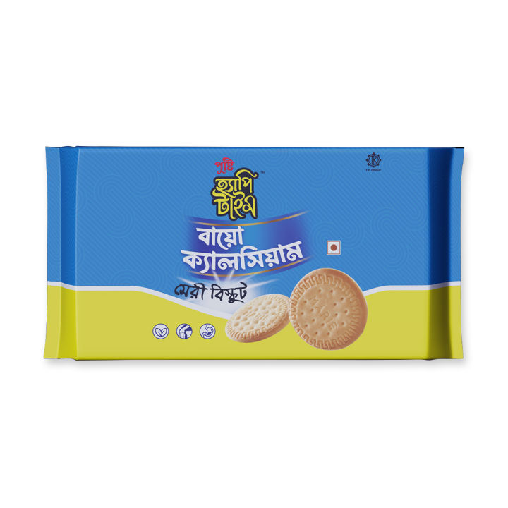 Pusti Happy Time Bio Calcium Marie Biscuit - 180gm | Daraz.com.bd