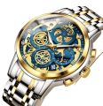 Olevs 9947 Top Luxury Brand Chronograph Stainless Steel Wristwatch For Men - Watch. 