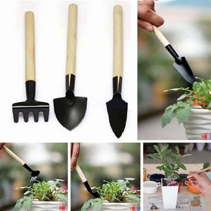 3Pcs%20Plant%20Gardening%20tools%20Wood%20Practical%20Mini%20Garden%20Handle%20Metal%20Head%20Hand%20Tool%20Kit%20Gardener%20Tools%20-%20Image%209