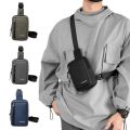 Men Oxford Chest Bags Casual Mini Crossbody Bag Small Men's Shoulder Bag Men Diagonal Small Backpack Messenger Phone Waist Pack. 