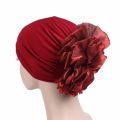 Women Floral India Hat Flower Stretchy Beanie Turban Bonnet Chemo Cap For Cancer Patients Ladies Bandanas African Head Wrap. 