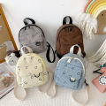 2024 New Mini Backpack Versatile College Student Small Bookbag Female Commuter Mummy Bag Ladies Travel Backpack. 