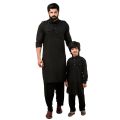 Soft comfortable Black Color Kabli Set For Man - Black Colour Kabil Set - Men'S Premium Quality Black Kabli Set - Panjabi. 