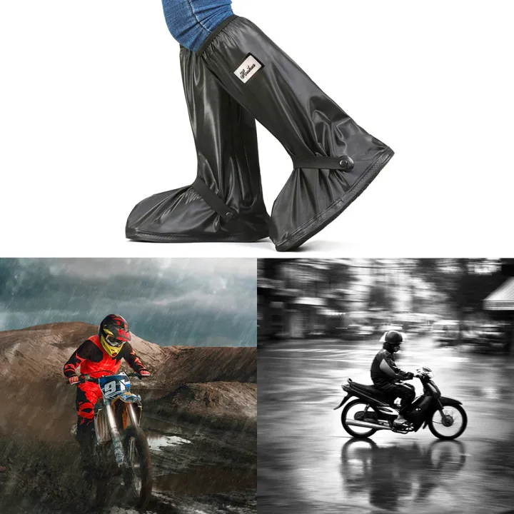 Waterproof%20Rain%20Shoe%20Protector%20Cover%20Reusable%20Non-Slip%20Boot%20Covers%20for%20Motorcycle%20Cycling%20&%20Outdoors%20Unisex%201%20Pair%20Black%20-%20Image%208