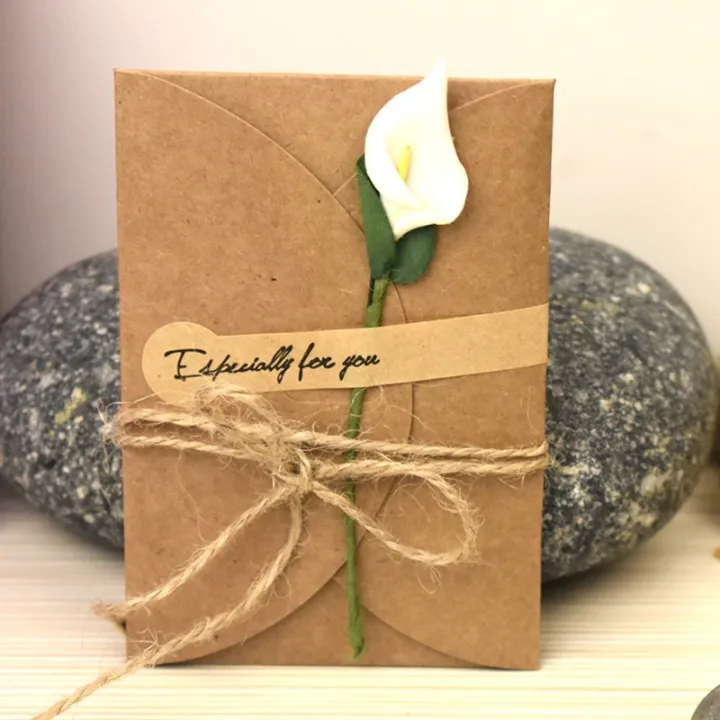 5/10pcs%20Handmade%20Dry%20Flower%20DIY%20Kraft%20Paper%20Invitation%20Greeting%20Card%20Inner%20Paper%20With%20Ribbon%20Envelope%20Seals%20Wedding%20Favors%20-%20Image%203