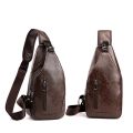 Men's Crossbody Bags Men's USB Chest Bag Designer Messenger bag Leather Shoulder Bags Diagonal Package 2023 New Back Pack Travel. 