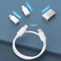 Mini Data Cable Set Storage Box 60w Quick Charge Multi Function Data Cable 3 in 1Portable Smart Cable Box Converter Cable Kit.