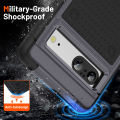 Anti-fall 2 in 1 Heavy Duty Armor Case For Google Pixel 7 Phone Case Shockproof Soft Casing Hard Back Cover.