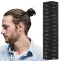 1PC Black Color Hair Elastics Ties for Men Triangular Braid Hair Ring Non Slip Sports Hair Rope Ponytail Holder For Girls Women. 