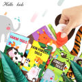 3D Toddlers Animal Foot Cloth Book Washable Montessori Baby Busy Board Early Learning Education Habits Knowledge Developing Toys.