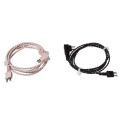 2pin Universal Black/Beige Adapter Cable Hearing Aid Receiver For Pocket Wire Standard Power Cord.